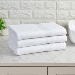 100% Cotton Bath Towel Pack of 2 , Large Size , Super Soft , Swimming & Bathing , White