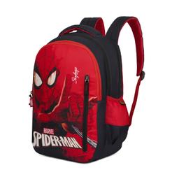 Skybags Printed School Backpack For Kids, 02 Red, (Marvel Spiderman)