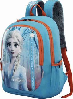 Skybags Polyester Printed Pattern Frozen Champ 01 Backpack (Blue, Small)