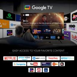 Haier 127 cm (50 inches) 4K Ultra HD Smart LED Google TV L50FG (Black)