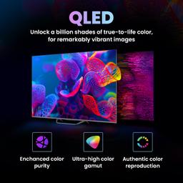 Haier 139 cm (55) S800 Series 4K Ultra HD Smart QLED Google TV 55S800QT-P (Grey)