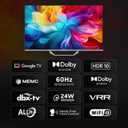 Haier 139 cm (55) S800 Series 4K Ultra HD Smart QLED Google TV 55S800QT-P (Grey)