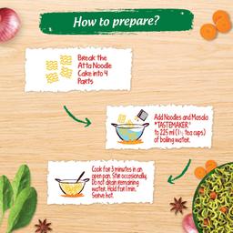 MAGGI Nutri-Licious Masala Veg Atta Noodles With Spinach In Every Noodle, 72.5 Grams (Pouch)