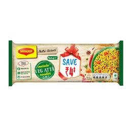 MAGGI Nutri-licious Veg Atta Masala Noodles, Instant Noodles with 20 Spices & Herbs, Source of Fibre & Iron, Appetizing Aroma & Delicious Taste, 290 g Packet