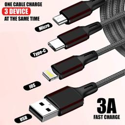 Ivon 3in1 Charging Power Cable(CA- 10)