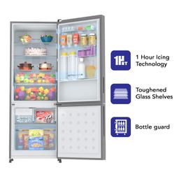 Haier 265 litres 3 Star Double Door Refrigerator, Mirror Glass HRB-3153PMG-P