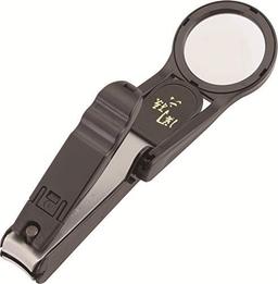 Kai Loupe Nail Clipper with Loupe Lens (Stainless Steel)