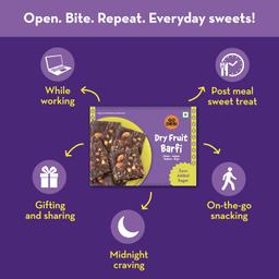 GO DESi - Dry Fruits Barfi | Dates Bar | Anjeer | Khajoor | Nuts | Indian Mithai | Sweets Gift Pack | No Added Sugar | 200 grams