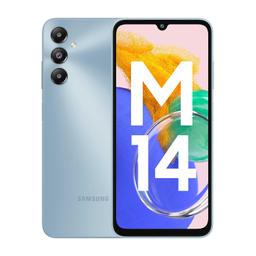 Samsung Galaxy M14 4G (Arctic Blue,4GB,64GB) | 50MP Triple Cam | 5000mAh Battery | Snapdragon 680 Processor | 2 Gen. OS Upgrade & 4 Year Security Update | 8GB RAM with RAM Plus | Without Charger
