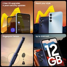 Samsung Galaxy M14 4G (Arctic Blue,4GB,64GB) | 50MP Triple Cam | 5000mAh Battery | Snapdragon 680 Processor | 2 Gen. OS Upgrade & 4 Year Security Update | 8GB RAM with RAM Plus | Without Charger