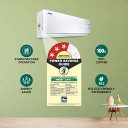 Blue Star 1.5 Ton 3 Star, 60 Months Warranty, Wi-Fi Smart Inverter Split AC (Copper, 5 in 1 Convertible Cooling, 4-Way Swing, Turbo Cool, Voice Command, IC318YNUS, White)