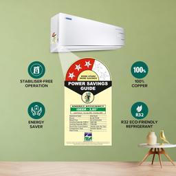 Blue Star 1 Ton 3 Star, 60 Months Warranty, Inverter Split AC (Copper, Convertible 5 in 1 Cooling, Multi Sensors,Blue Fins, Self Diagnosis, IE312YNU, White)