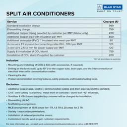 Blue Star 2 Ton 5 Star, 60 Months Warranty, Inverter Split AC (Copper, Convertible 5 in 1 Cooling, Multi Sensors, Dust Filter Blue Fins, Self Diagnosis, IC524DNUR,White)