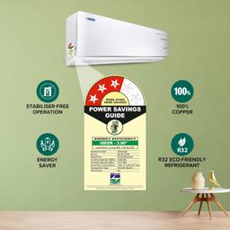 Blue Star 2 Ton 3 Star, 60 Months Warranty, Inverter Split AC (Copper, Convertible 5 in 1 Cooling, Auto Defrost, Dust Filters, Blue Fins, IE324YNU, White)