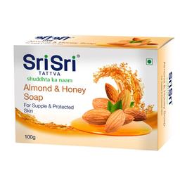 100% Cotton Bath Towel Pack of 2 , Large Size , Super Soft Bath Towels Men & Women,& Sri Sri Tattva Almond Honey Soap,100g Pack of 2