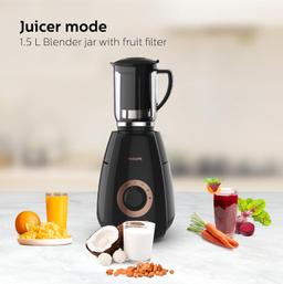 PHILIPS Mixer Grinder 3-in-1 750 Watt (Mixer Grinder + Juicer + Food Processor) 4 Jar, (HL7707/01)
