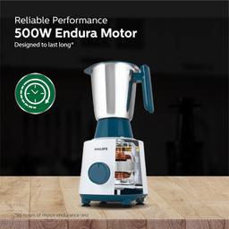 Philips HL7536/01-500 W Mixer Grinder with 4 Jar (3 Stainless Steel Jar +1 Blender Jars),