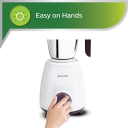 PHILIPS HL7505 500W Mixer Grinder (White and Purple)