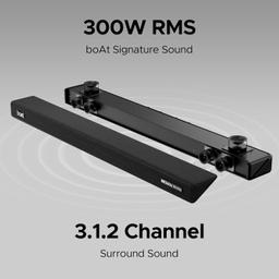 boAt Aavante Bar 4100DA Bluetooth Soundbar with Dolby Atmos 3D Cinematic Sound,300W RMS Signature Sound,3.1.2 Channel,