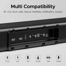 boAt Aavante Bar 4100DA Bluetooth Soundbar with Dolby Atmos 3D Cinematic Sound,300W RMS Signature Sound,3.1.2 Channel,