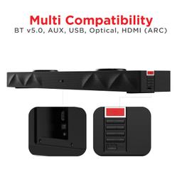 boAt Aavante Bar Raga Bluetooth Soundbar with 100W RMS Signature Sound, 2.2 Channel,