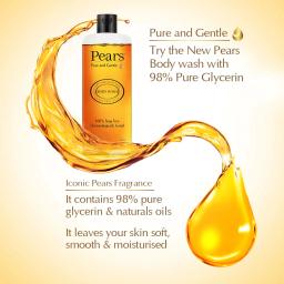 Pears Bodywash Moisturising 98 Pure Glycerine 250ml (Free Loofah)