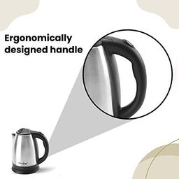 GREENCHEF Automatic Stainless Steel Electric Kettle (Silver Black,1.5L),600 Watts,1.5 Liter With Copper Bottle, 900ml,Combo