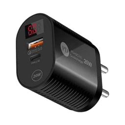 IVON Metal Head Bluetooth in-Ear Neckband with Quick Charge IV - BT 105 With IVON 20W PD + 3.4A USB Wall Charger Adapter Combo