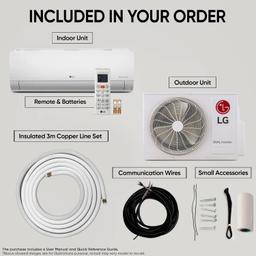 LG 1.5 Ton 3 Star DUAL Inverter Split AC (Copper, AI Convertible 6-in-1, VIRAAT Mode, Diet Mode+, Faster Cooling & Energy Saving, HD Filter with Anti-Virus Protection, US-Q18JNXE, White)