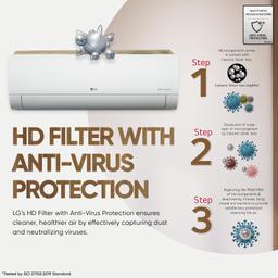 LG 1.5 Ton 3 Star DUAL Inverter Split AC (Copper, AI Convertible 6-in-1, VIRAAT Mode, Diet Mode+, Faster Cooling & Energy Saving, HD Filter with Anti-Virus Protection, US-Q18JNXE, White)