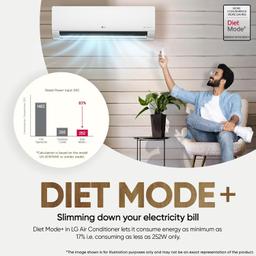 LG 1.5 Ton 3 Star DUAL Inverter Split AC (Copper, AI Convertible 6-in-1, VIRAAT Mode, Diet Mode+, Faster Cooling & Energy Saving, HD Filter with Anti-Virus Protection, US-Q18JNXE, White)