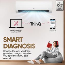 LG 1.5 Ton 3 Star DUAL Inverter Split AC (Copper, AI Convertible 6-in-1, VIRAAT Mode, Diet Mode+, Faster Cooling & Energy Saving, HD Filter with Anti-Virus Protection, US-Q18JNXE, White)