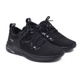 Asian Brand Men's Creta-12 Laced Sports Shoes (F.Black)