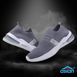 asian Hattrick-27 Darkgrey Walking Shoes Walking Shoes For Men (Grey)