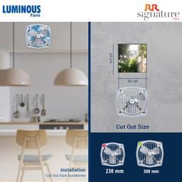 RR Signature Vento With Guard (300 MM) 12 inches Exhaust Fan For Kitchen with Powerful Motor, High Air Thrust, Sturdy Bird Guard.