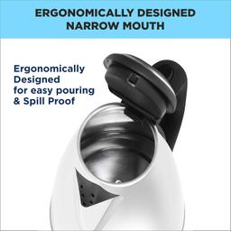 Butterfly EKN 1.5 Litre Stainless Steel Electric Kettle | 1500 W | 360° Swivel Power Base | Auto Shut Off | For Hot Water, Tea, Coffee, Noodles | Dry Boil Protection |