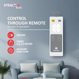 Havells Stealth Air " The most silent BLDC fan with Premium Look and Finish", 1200mm BLDC motor and Remote Controlled Ceiling Fan (Pearl White,)