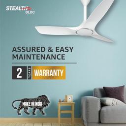 Havells Stealth Air " The most silent BLDC fan with Premium Look and Finish", 1200mm BLDC motor and Remote Controlled Ceiling Fan (Pearl White,)
