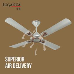 Havells 1200mm Leganza ES 4B Ceiling Fan | Best fan in 4 Blade, Premium Finish Decorative Fan, High Air Delivery | Energy Saving, 100% Pure Copper Motor,(Bronze Gold)