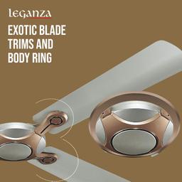 Havells 1200mm Leganza ES 4B Ceiling Fan | Best fan in 4 Blade, Premium Finish Decorative Fan, High Air Delivery | Energy Saving, 100% Pure Copper Motor,(Bronze Gold)