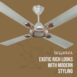 Havells 1200mm Leganza ES 4B Ceiling Fan | Best fan in 4 Blade, Premium Finish Decorative Fan, High Air Delivery | Energy Saving, 100% Pure Copper Motor,(Bronze Gold)