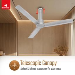 Havells 1200mm Elio BLDC Ceiling Fan | Remote Controlled, High Air Delivery Fan | 5 Star Rated, Upto 60% Energy Saving,(Grey)