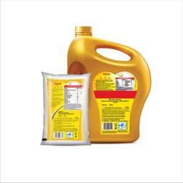 Saffola Gold Refined Cooking oil | Blended of Rice Bran & Sunflower oil | 5 Litre Jar