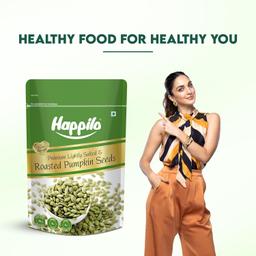 Happilo Premium Roasted Pumpkin Seeds for Eating 200g, Lightly Salted for Healthy Diet, Immunity Booster and Fiber Rich Superfood