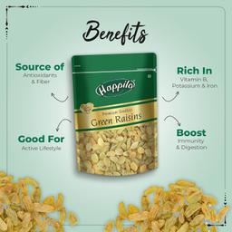 Happilo Premium Seedless Green Raisins, 250g