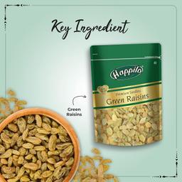 Happilo Premium Seedless Green Raisins, 250g