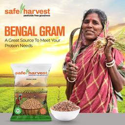 Safe harvest Brown Bengal Gram 500gm (Pack of 2)