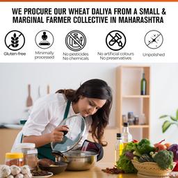 Safe Harvest Wheat Daliya 500g (Pack of 2)