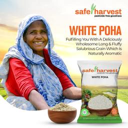 Safe Harvest Pesticide Free White Poha 500 gram (Pack of 2)