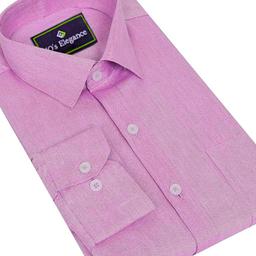 JO'S Elegance Men's Solid Cotton Rich Formal Shirt | Plain | Full Sleeve-Regular Fit